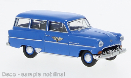 1:87 Brekina, Opel Olympia Caravan  NSB (N) (1954), blue - 20246