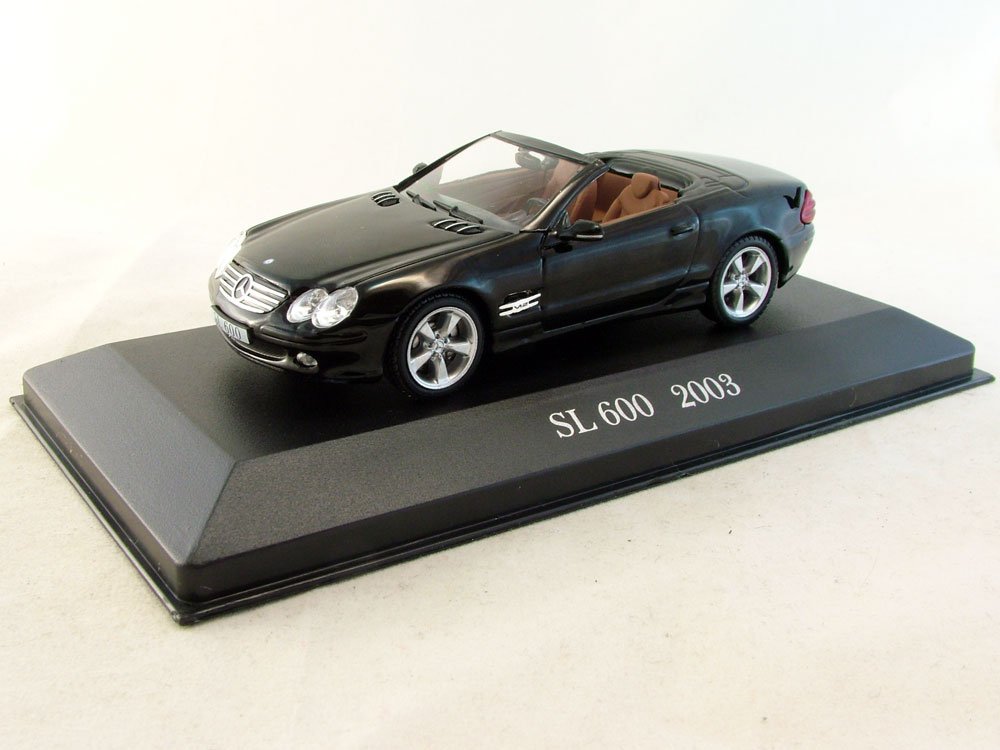 1:43 MERCEDES-BENZ SL 600 (2003), Mercedes-Benz Offizielle Modell-Sammlung 52, black - MB052