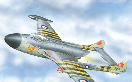 1:72 Сборная модель Британский палубный истребитель-перехватчик De Havilland  Sea Venom - 72225