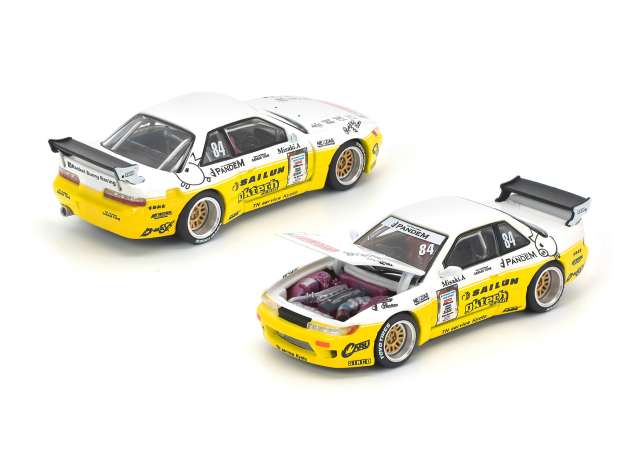 1:64 NISSAN Pandem Silvia S13 D1 (2020), yellow/white - PR640361