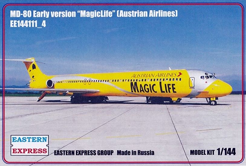1:144 Сборная модель Пассажирский самолет McDonnell Douglas MD-80 ранний (Magic Life) - 144111-4