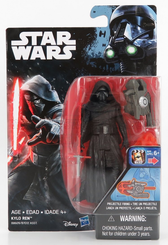 1:18 STAR WARS The Force Awakens Kylo Ren Figure Cm. 10.5, Black - 870197