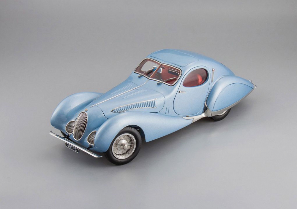 1:18 TALBOT LAGO T150 Coupe C-ss Teardrop Figoni & Falaschi (1937), Light Blue Met - M-145