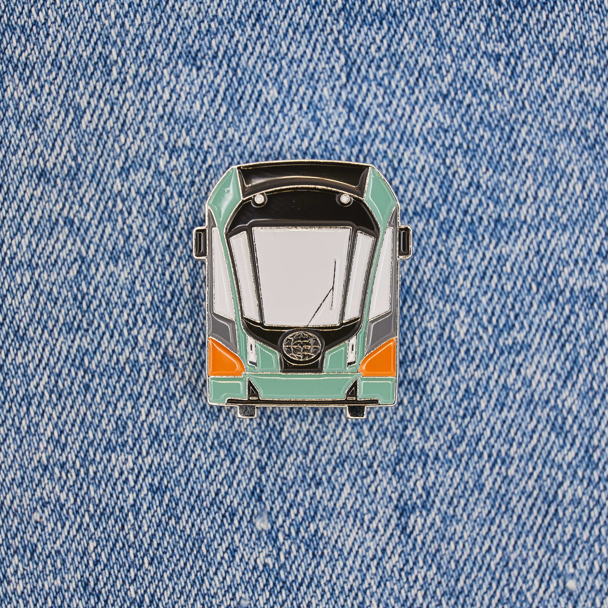 Значок '71-932 Славянка', светло-зеленый - TAG053