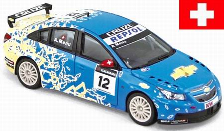 1:43 CHEVROLET Cruze WTCС №12 Alan Menu 2009, blue - PM0048
