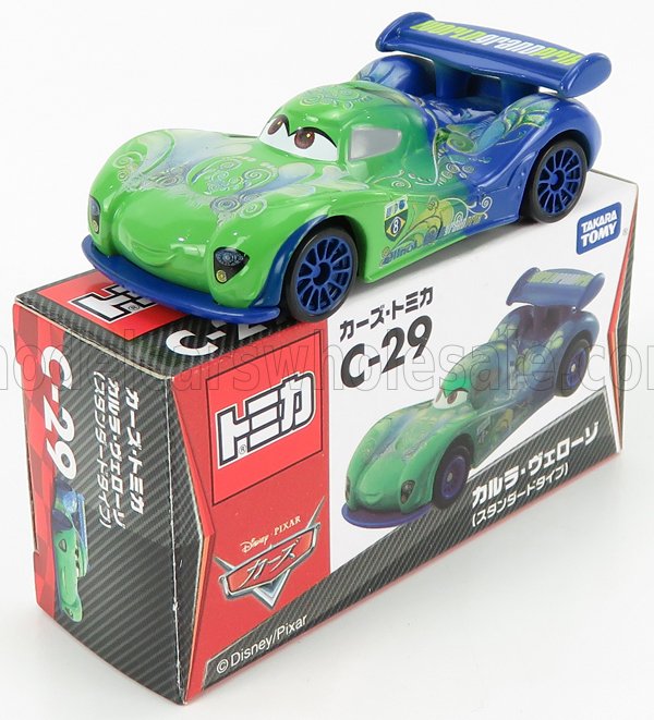 1:64 WALT DISNEY Pixar Cars - Carla Velesco, Green Blue - C29