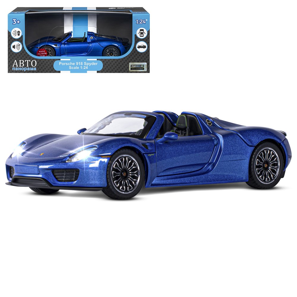 1:24 PORSCHE 918 Spyder, синий перламутр - JB1251381