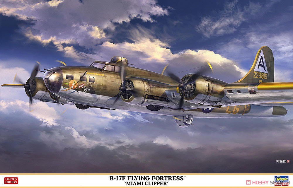 1:72 Сборная модель Тяжелый бомбардировщик B-17F Flying Fortress “Miami Clipper” (Limited Edition) - 02462