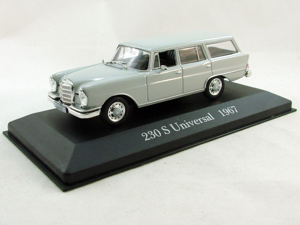 1:43 MERCEDES-BENZ 230 S Universal (1967), Mercedes-Benz Offizielle Modell-Sammlung 12, серый - MB012