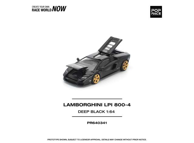 1:64 LAMBORGHINI Countach LPI 800-4, deep black - PR640341