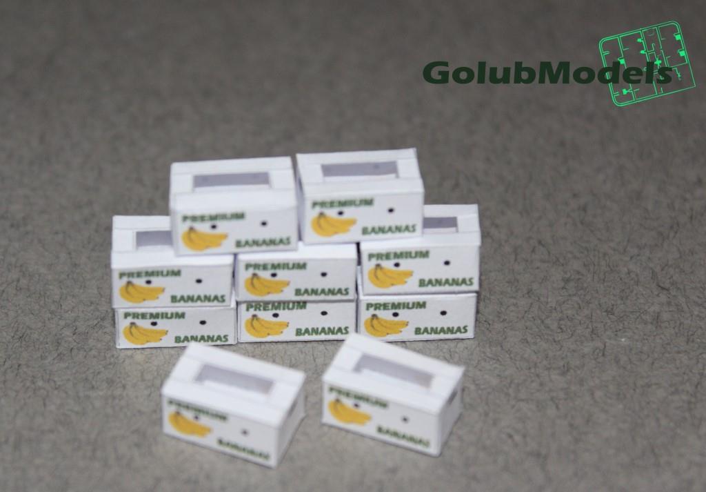 1:43 Коробка 'Бананы' (комлект 10 шт) - 91894