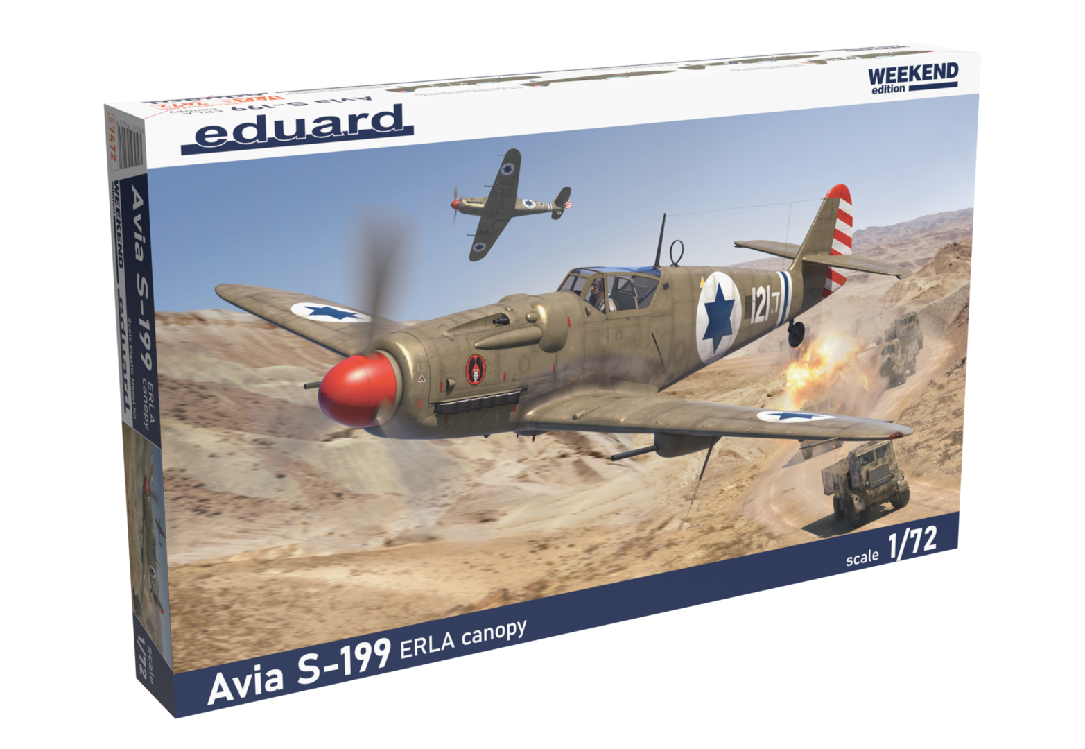 1:72 Сборная модель  Avia S-199 ERLA Canopy - WEEKEND Edition - 7472
