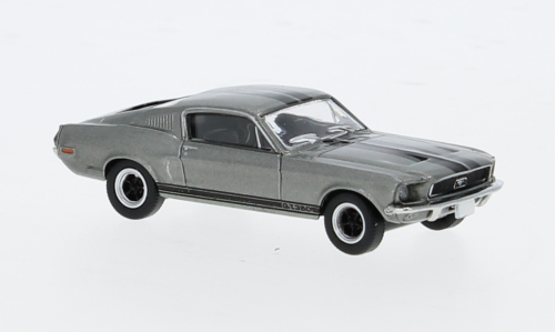 1:87 FORD Mustang GT 350 Fastback (1968), grey/black - BRE19607