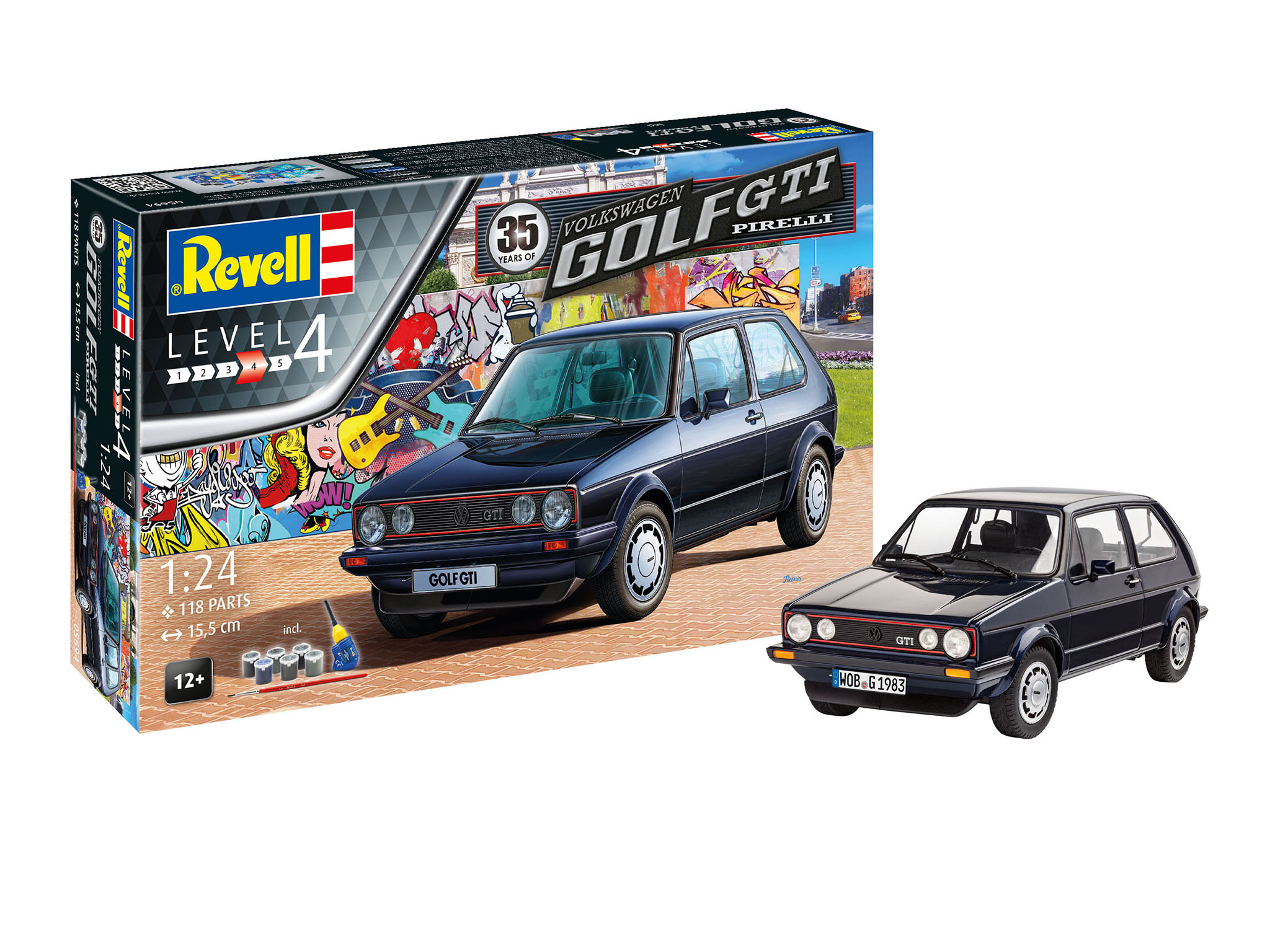 1:24 Сборная модель Легковой автомобиль VOLKSWAGEN Golf GTi Pirelli - 05694