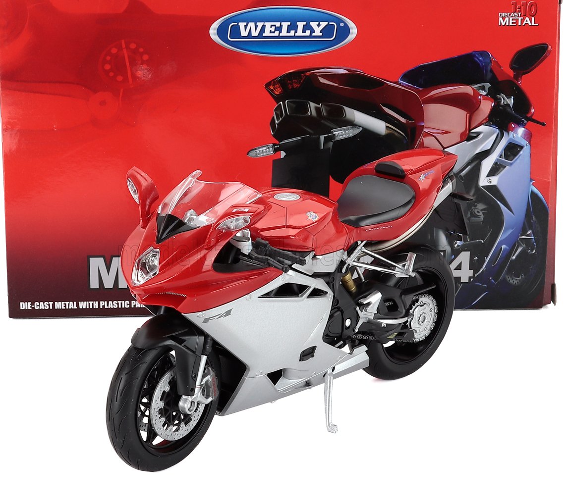 1:10 MV AGUSTA F4 1000r (2006), Red White - 62807RS