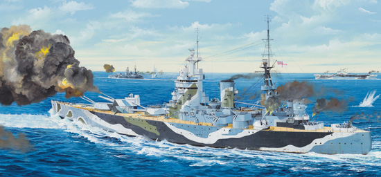 1:200 Сборная модель Корабль HMS Nelson 1944 - 03708