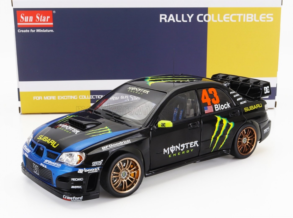 1:18 SUBARU Impreza Wrc06 Monster №43 (base Rally) Gymkana (2008) Ken Block, Dark Blue Black - 05582