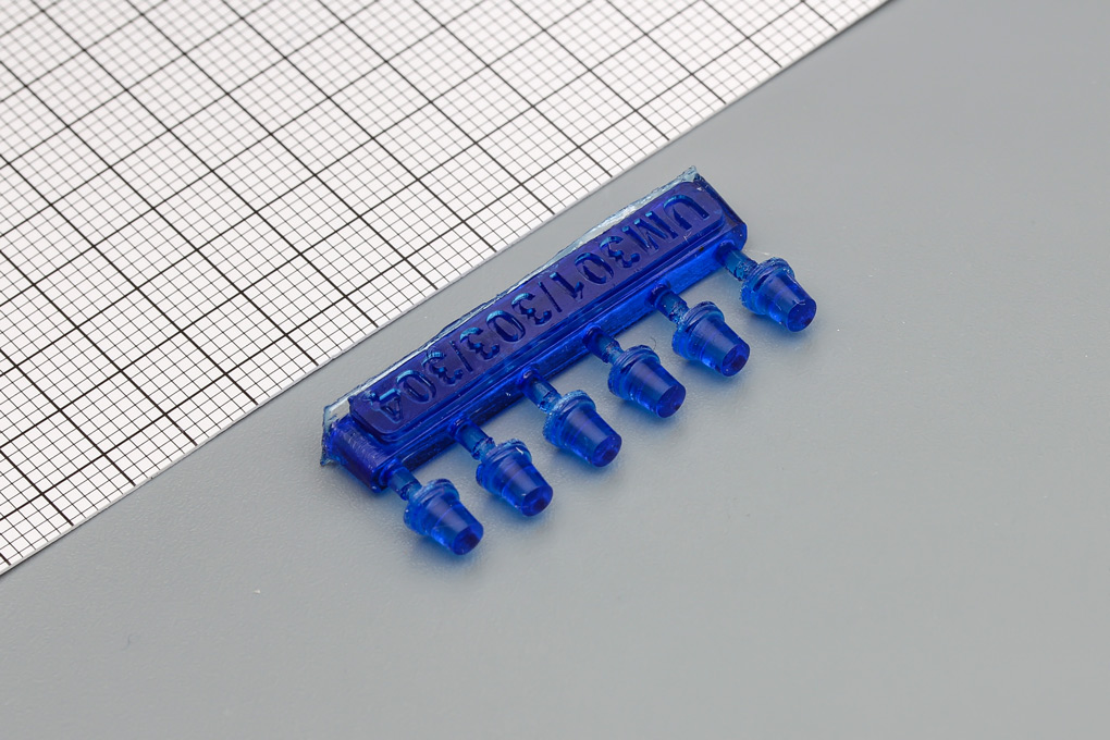 1:43 Набор мигалок (вариант 1), синие, комплект 6 шт. - UM303