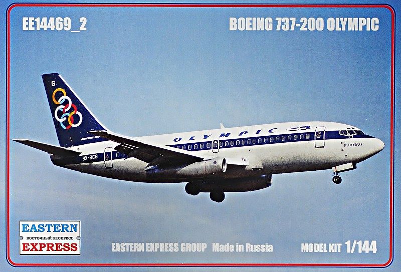 1:144 Сборная модель Авиалайнер Boeng 737-200 (OLIMPIC) - 14469-2