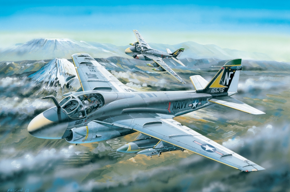1:48 Сборная модель Cамолет A-6A Intruder - 81708