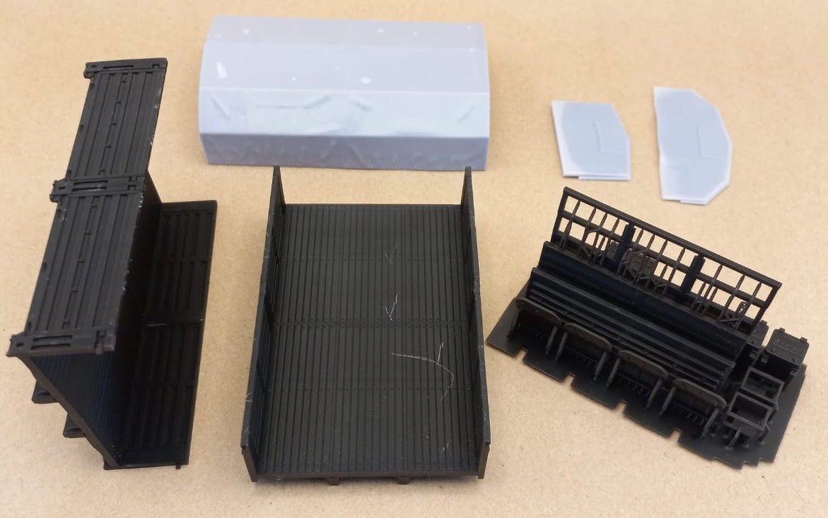 1:43 Набор для конверсии кузов Камский 43501 (борта 1700/1700) с тентом - КККK435010