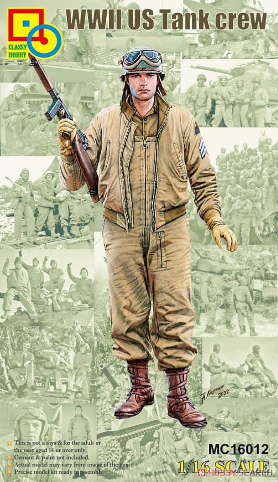 1:16 Сборная модель WWII US Tank Crew - MC16012