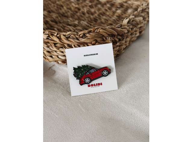 1:0 Значок Pin Porsche 911 *Christmas Tree*, red - ENPN031