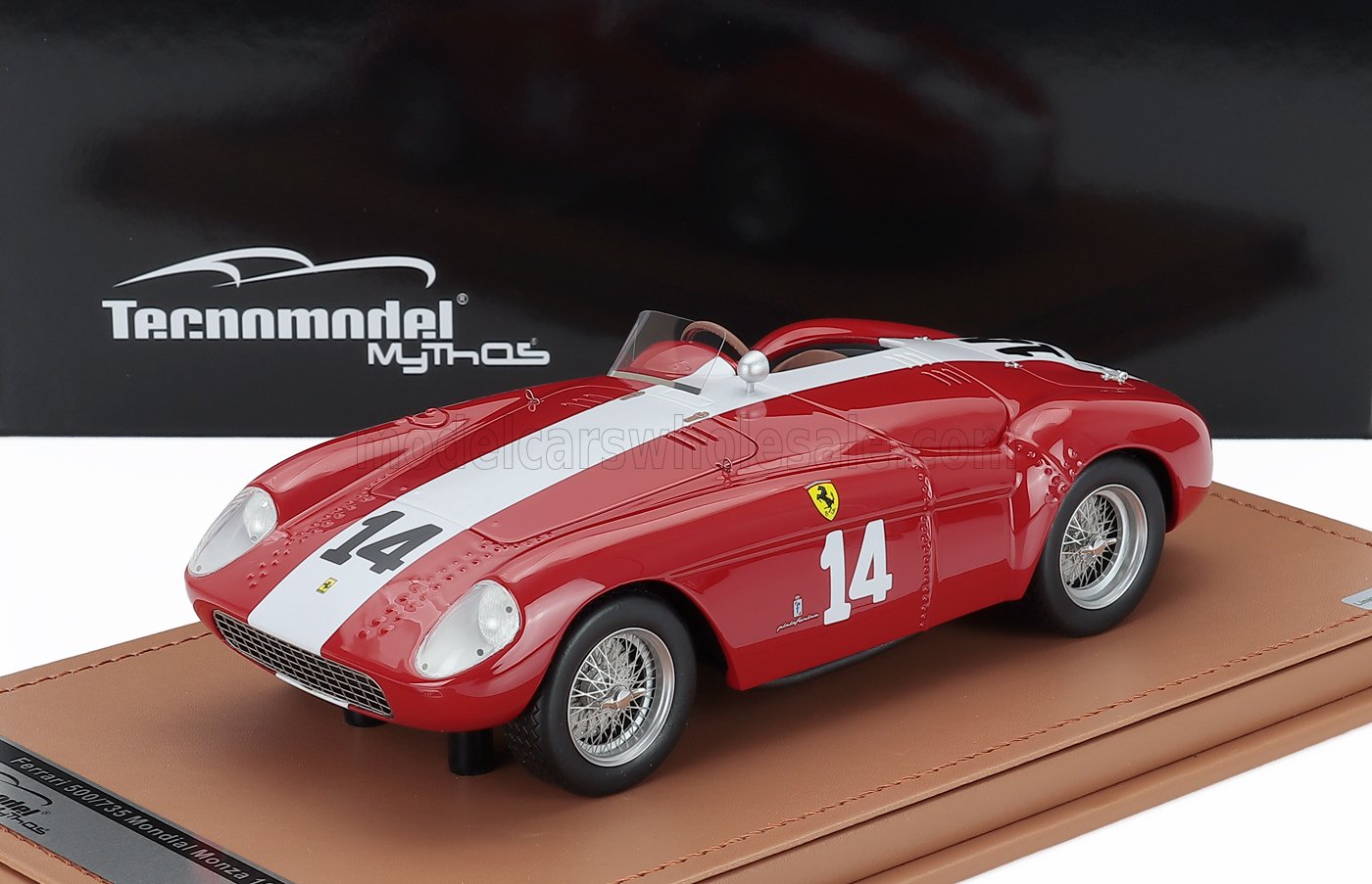 1:18 FERRARI 500 Mondial 3.0l Spider №14 Winner Monza & Supercortemaggiore Gp Mike Hawthorn - Umberto Maglioli (1956), Red White - TM18-278D