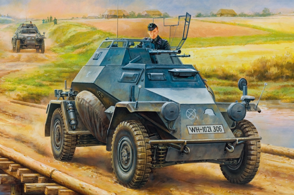 1:35 Сборная модель Автомобиль German Leichter Panzerspahwagen(2cm) Mid Version - 80149