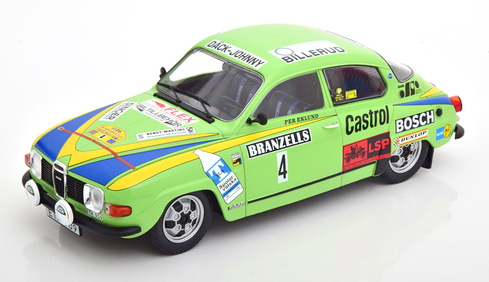 1:18 SAAB 96 V4 Winner Rally Sweden Eklund/Cederberg (1976) - 18RMC085A