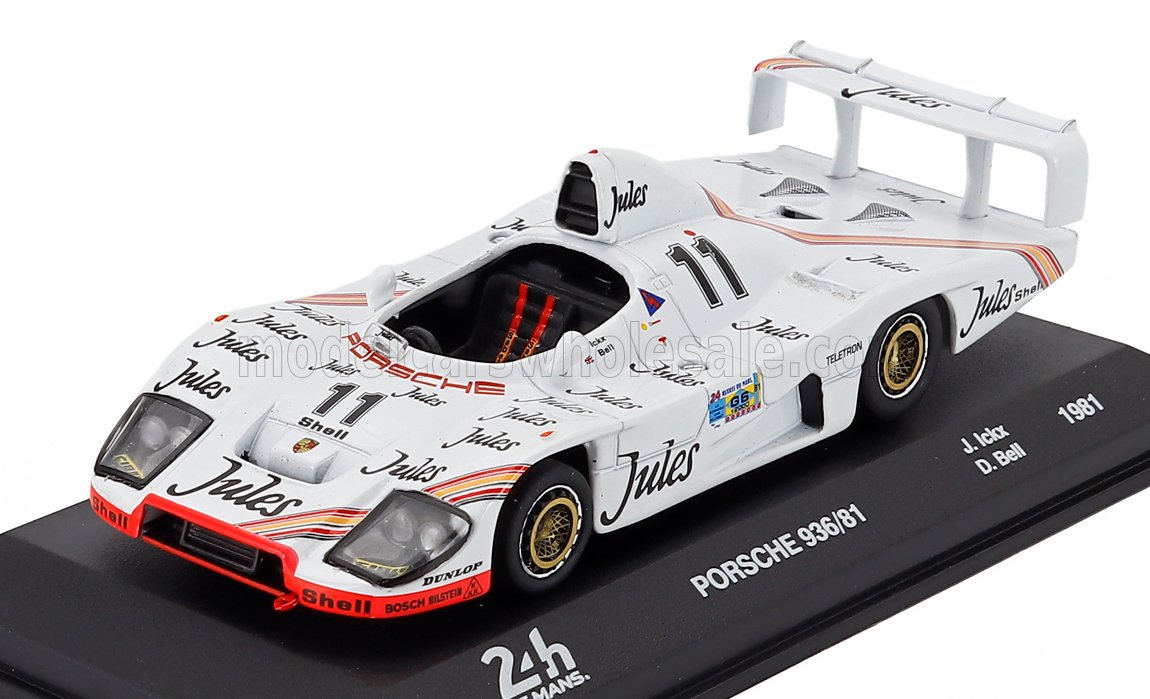 1:43 PORSCHE Type 935 936/81 2.3l Turbo Flat-6 Team Porsche System №11 Winner 24h Le Mans (1981) Jacky Ickx - Derek Bell, White - MW1ALA0030