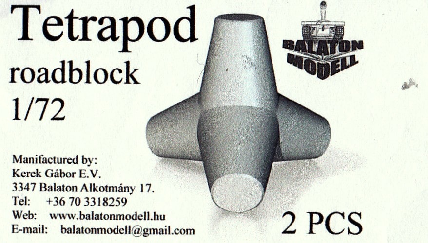 1:72 Набор дополнений Блок-тетрапод (2 шт.) - BM7253