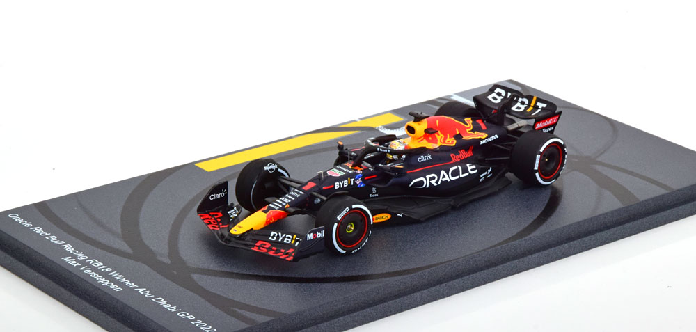 1:43 RED BULL RB18 Winner GP Abu Dhabi  World Champion, Verstappen (2022) - S8553