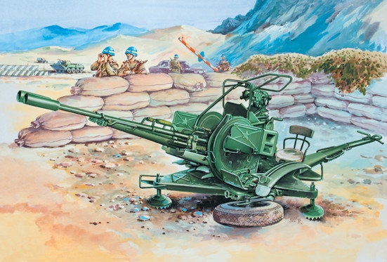 1:35 Сборная модель ЗУ-23 Зенитная установка - 35135