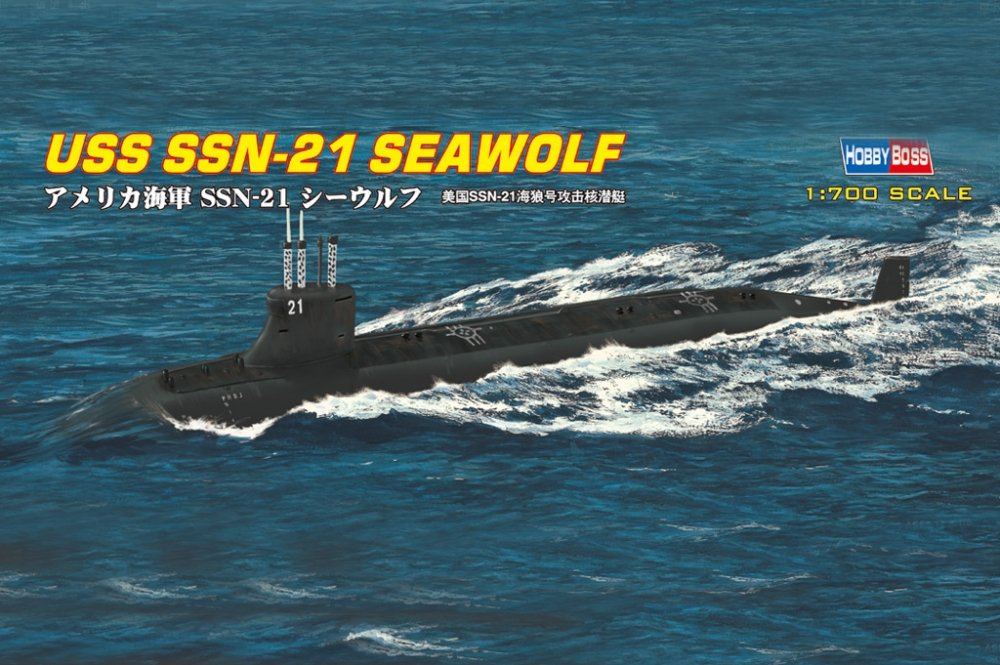 1:700 Сборная модель Американская АПЛ SSN-21 Seawolf (Сивулф) - 87003