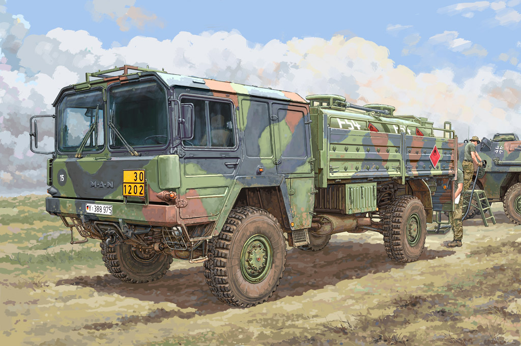 1:35 Сборная модель Немецкий грузовик MAN-5 LKW 5t mil glw Truck - 85508