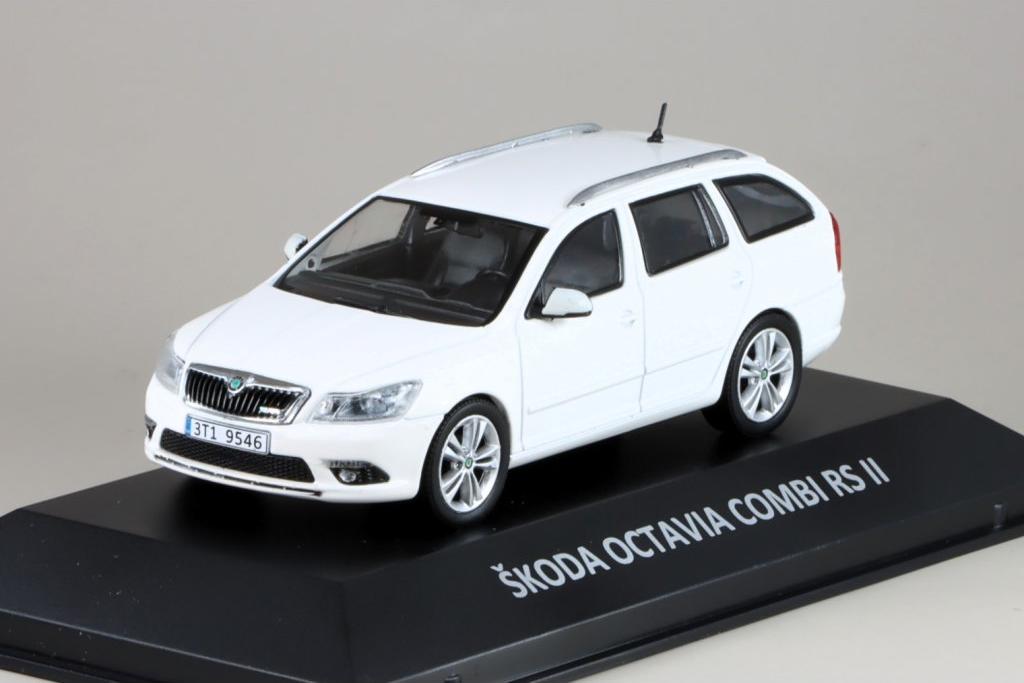 1:43 SKODA Octavia Combi RS II FL (2011), white - DEKALEJDOSKOP126