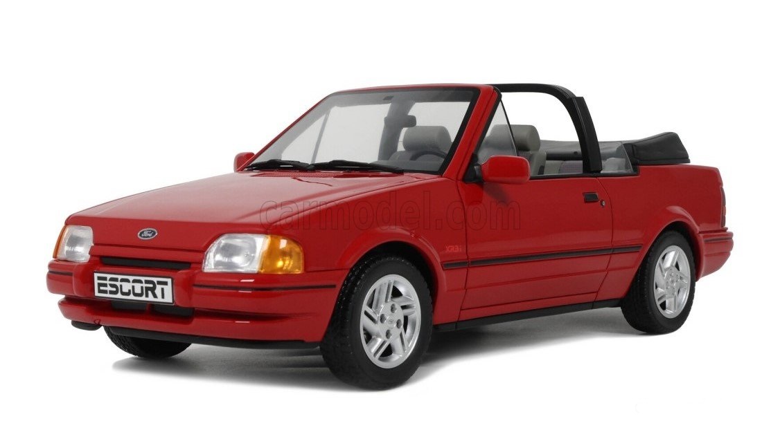 1:18 FORD Escort MK4 XR31 Cabriolet (1986), flamenco-red - OT1254