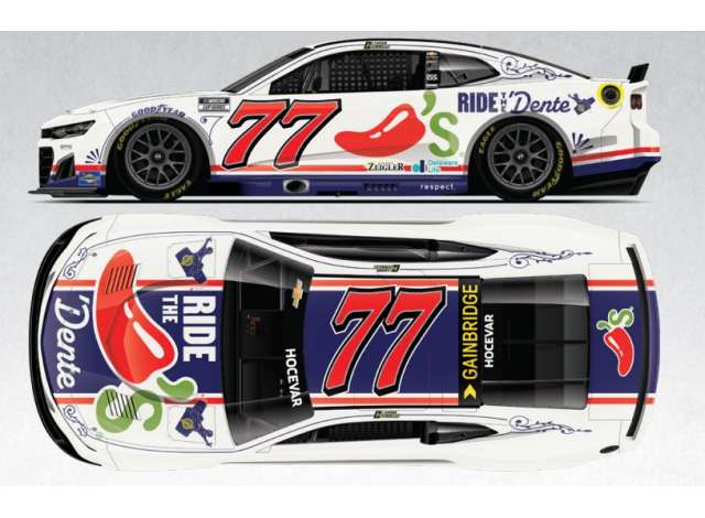 1:64 Chevrolet #77 Carson Hocevar *Chili`s Ride The `Dente*, red/white/blue 2025 - C772565CRICV