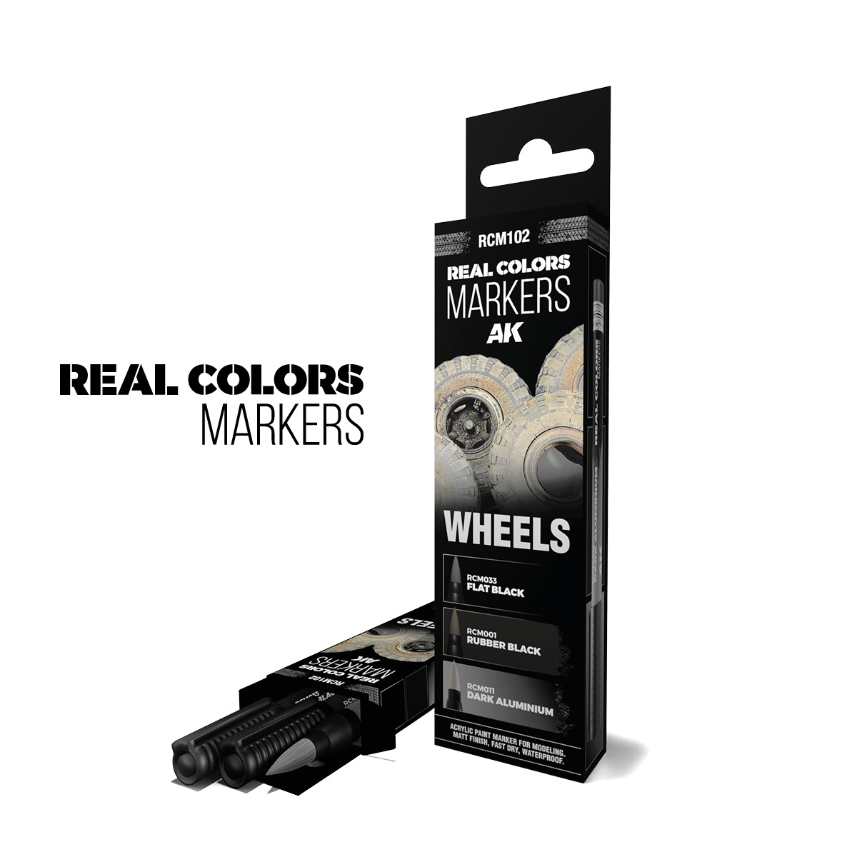 Набор акриловых маркеров серии RC 'Колёса' / WHEELS – RC MARKERS SET - RCM102
