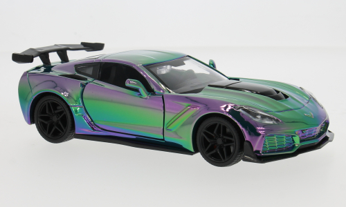 1:24 CHEVROLET Corvette ZR1 (2019), turquoise - 79090MET.-BLUE