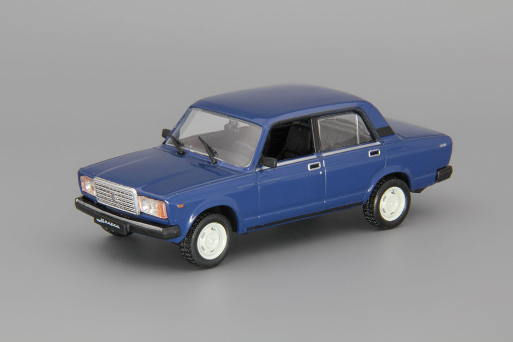 1:43 Волжский 2107 Жигули, Автолегенды СССР 31, синий - AL031