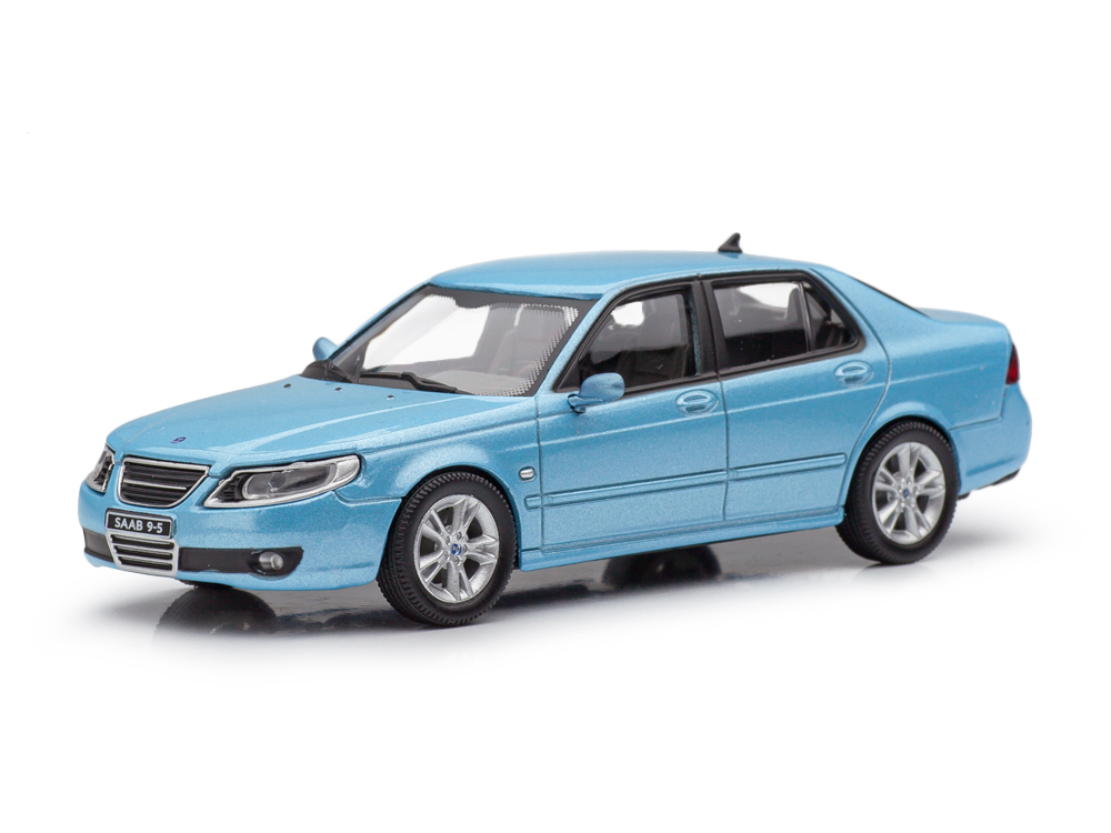 1:43 SAAB 9-5 (2007) electic blue (голубой металлик) 60 лет SAAB - ARM008