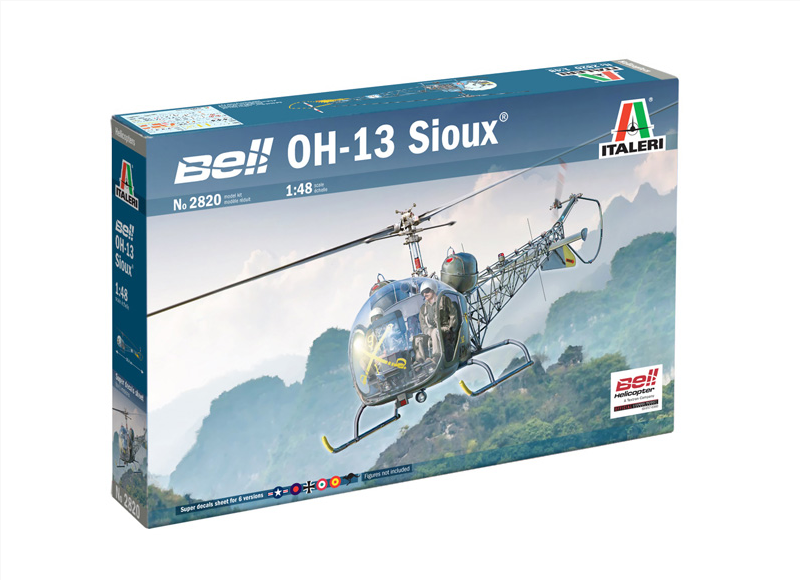 1:48 Сборная модель Вертолет OH-13 Sioux Korean War - 2820