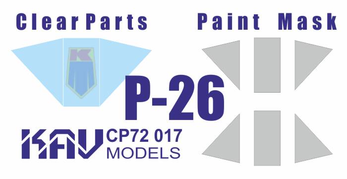 1:72 Остекление и окрасочные маски для Boeing P-26 (KP) - CP72 017