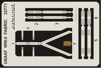 1:32 Фототравление привязные ремни Seatbelts USAAF WWII FABRIC - 32771