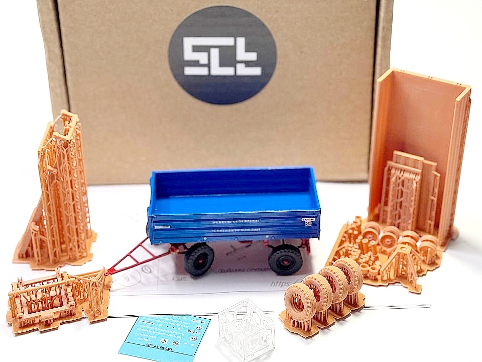 1:43 Сборная модель прицепа 2-ПТС-4,5 'Бурлак' - 314SCT59RU