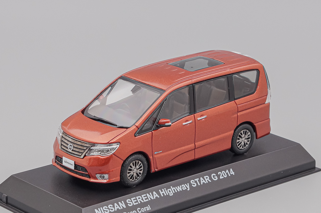 1:43 NISSAN Serena Highway Star G (2014), premium deep coral - 03871PDC-X1