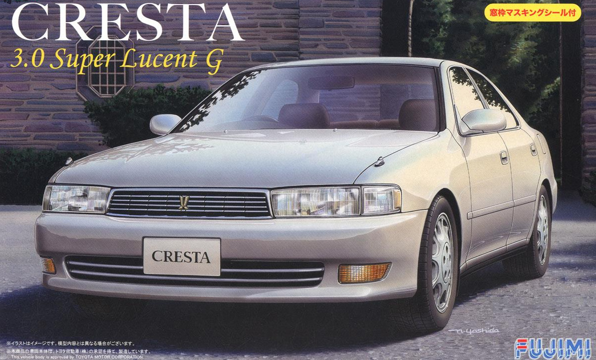 1:24 Сборная модель Toyota Cresta 3.0 Super Lucent W/Window Frame Masking - 39220