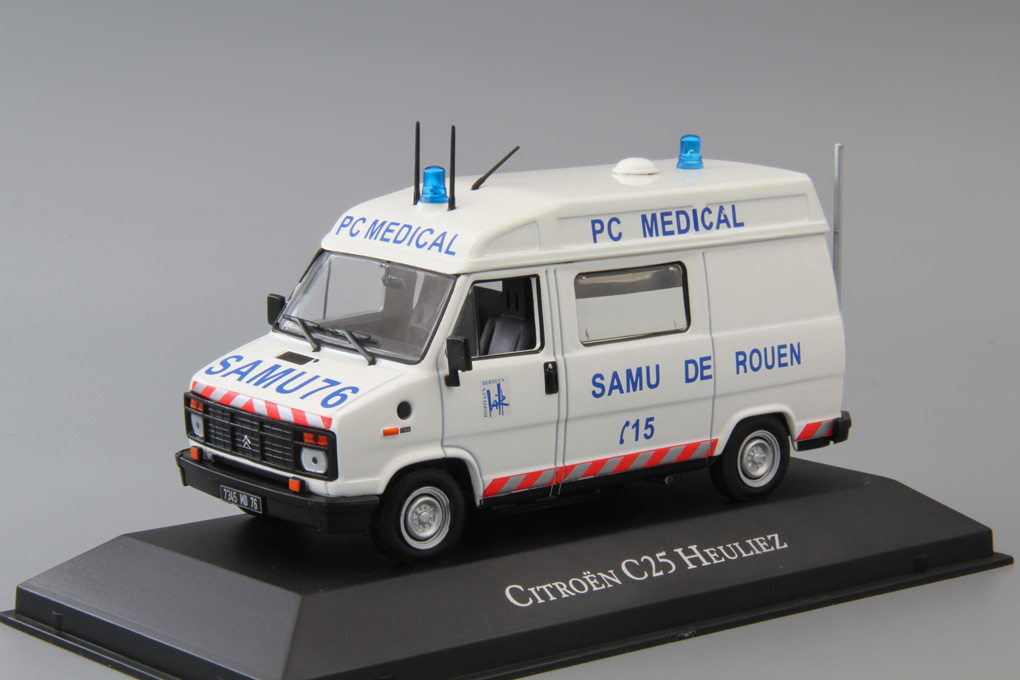 1:43 CITROEN C25 Heuliez 'SAMU 76 PC Medical Ambulance' (скорая медицинская помощь) 1984 - 7495013